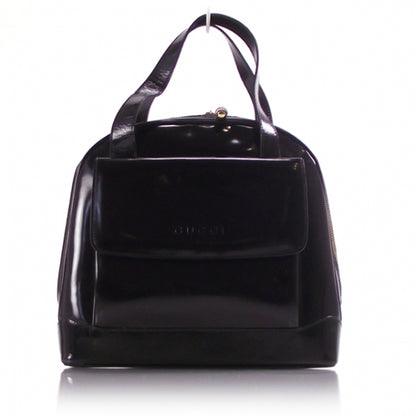 Gucci Patent Leather Bamboo Shoulder 1 of 11