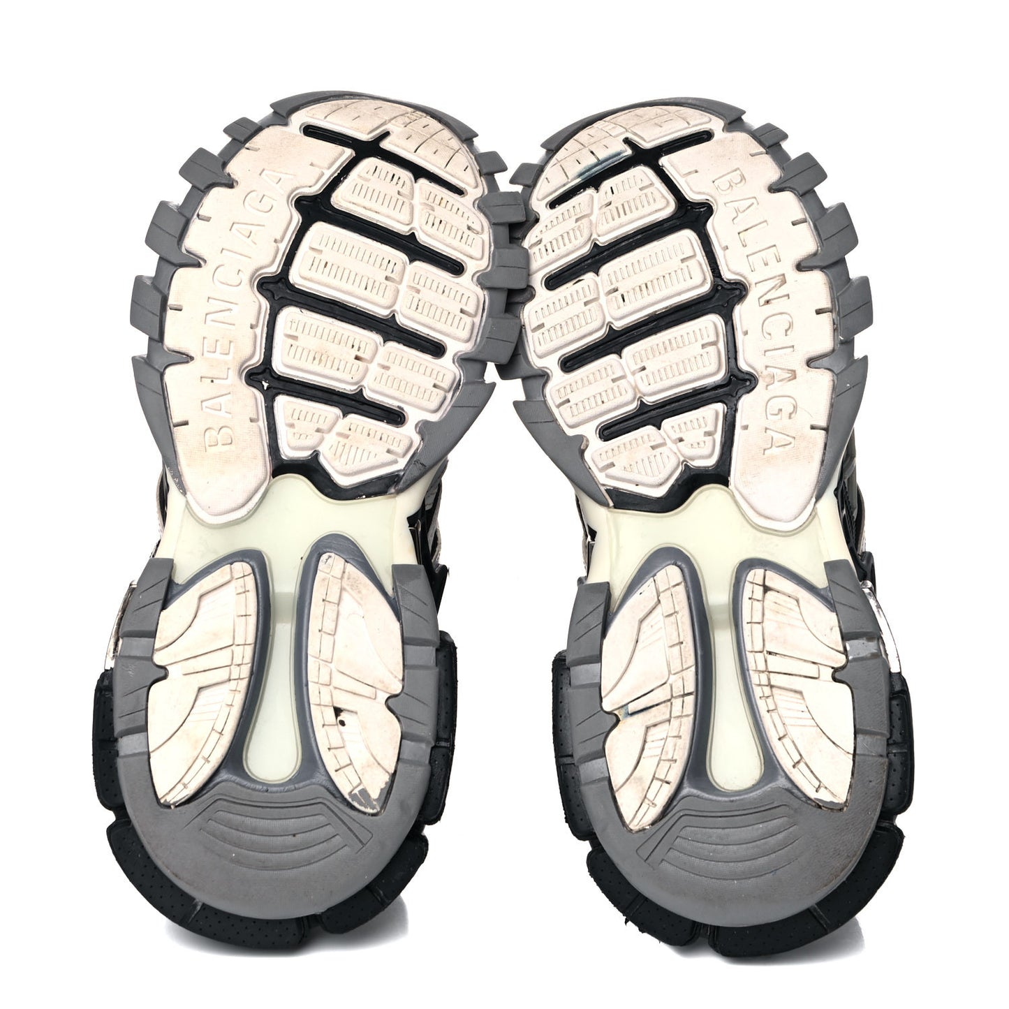 Rubber Mesh Bi-Color Mens Track.2 Open Sneakers 43 Black White