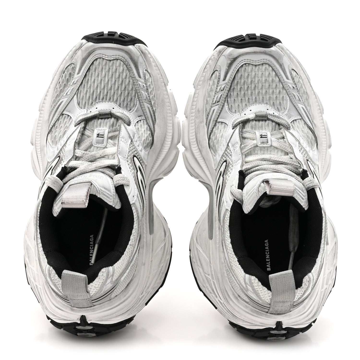 Balenciaga Mesh TPU Worn Out Effect Womens 10XL Sneakers 36 White Grey 2 of 9