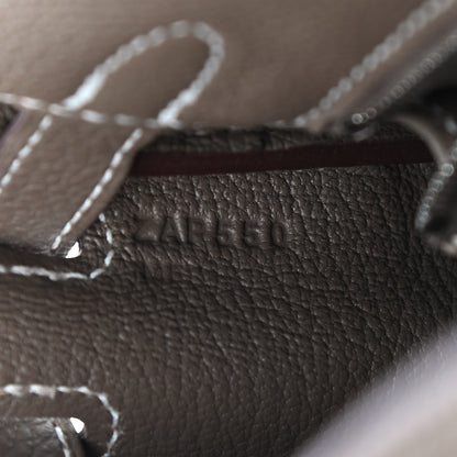 Hermes Togo Kelly Retourne 25 Etoupe 7 of 11