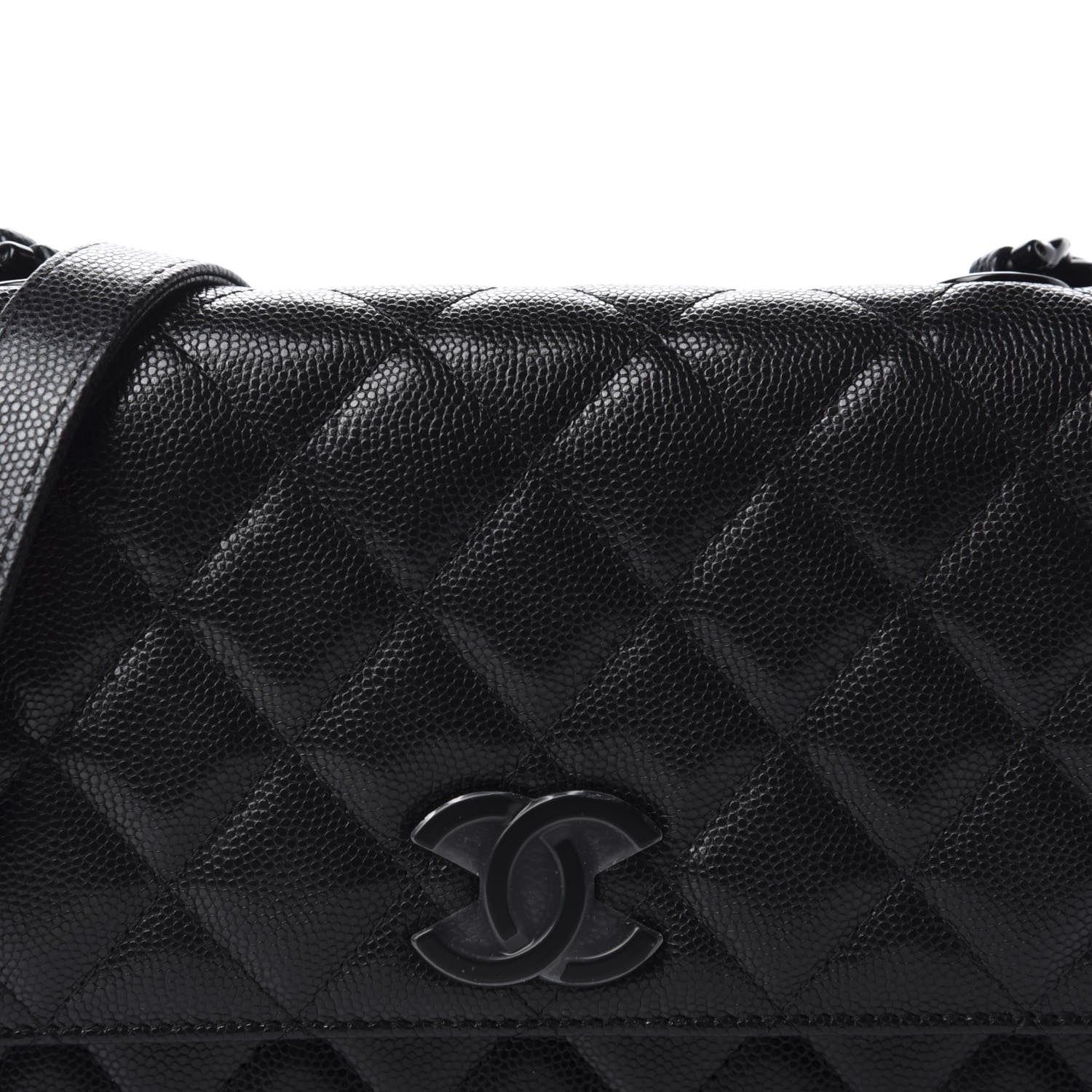 Chanel Caviar Quilted My Everything Wallet On Chain WOC Black 11 of 12