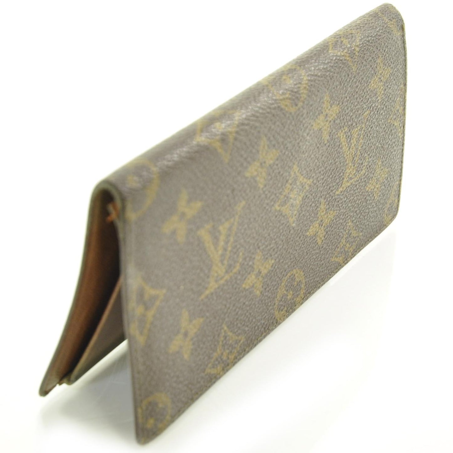 Monogram Checkbook Holder Wallet