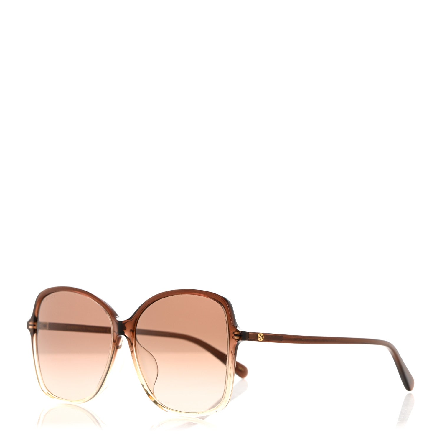 Gucci Acetate Oversize Round Frame Sunglasses GG0546SK Tortoise 1 of 8