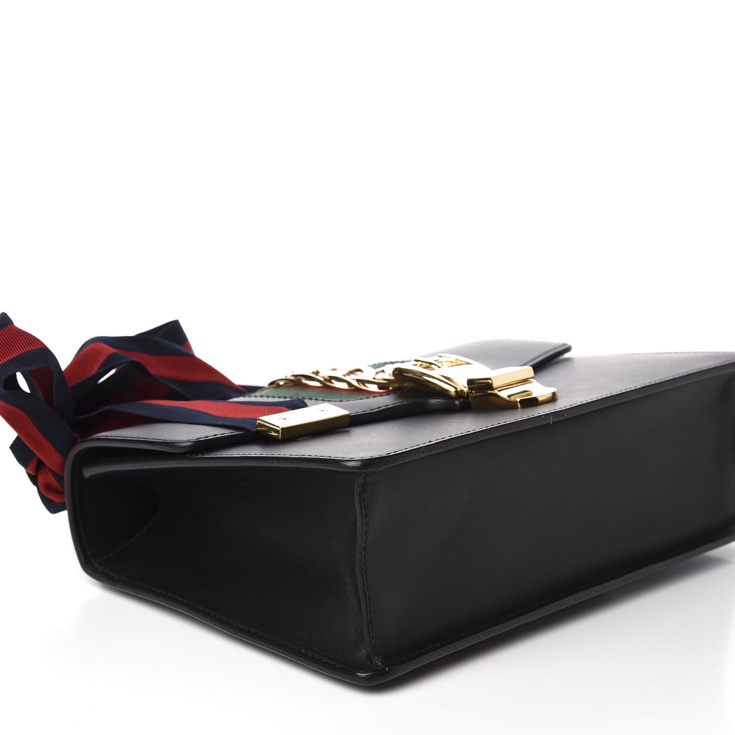 Calfskin Small Sylvie Shoulder Bag Black