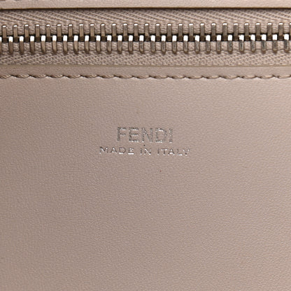 Fendi Vitello Ginevra Elaphe Monster Eyes Shopping Tote Grigio Polvere Naturale 6 of 15
