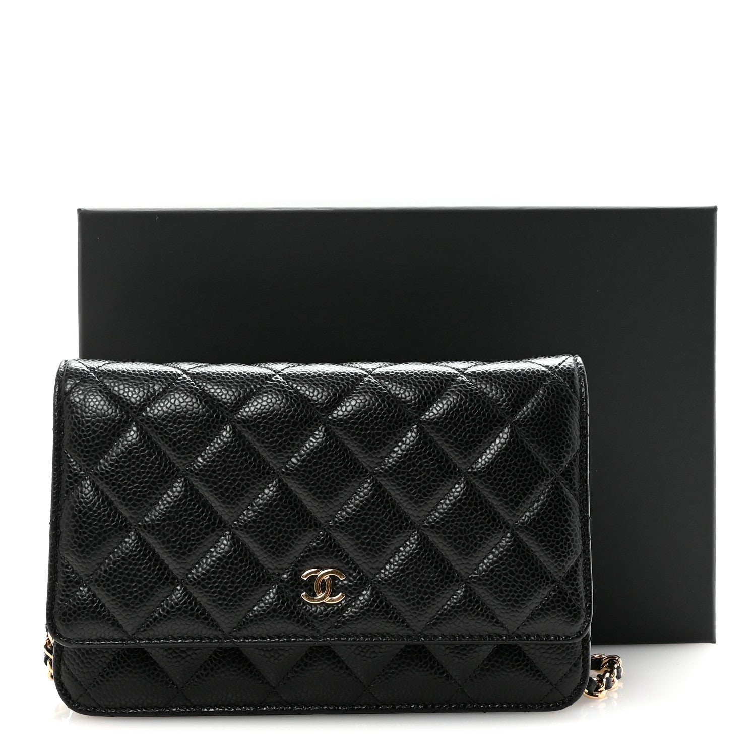 Chanel Caviar Quilted Wallet on Chain WOC Black 12 of 12