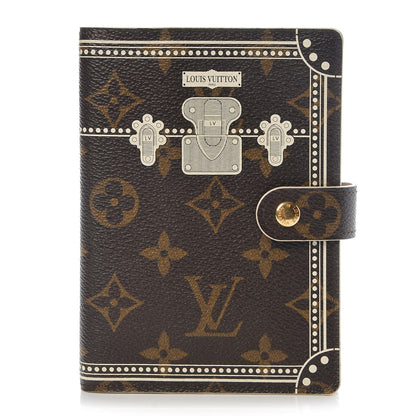 Louis Vuitton Monogram Trunk Small Ring Agenda Cover White 1 of 6