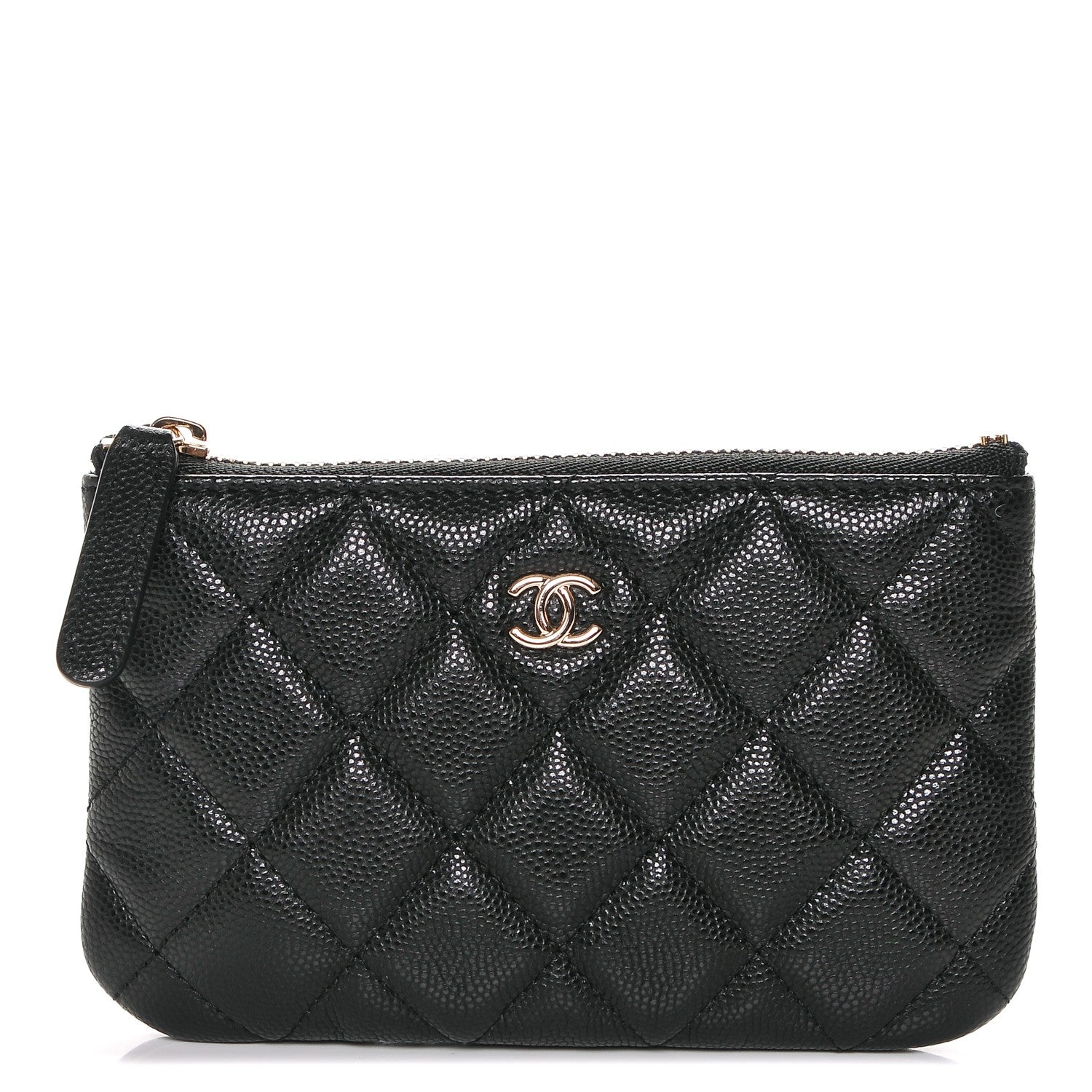 Chanel Caviar Quilted Small Cosmetic Case Black 1 of 7