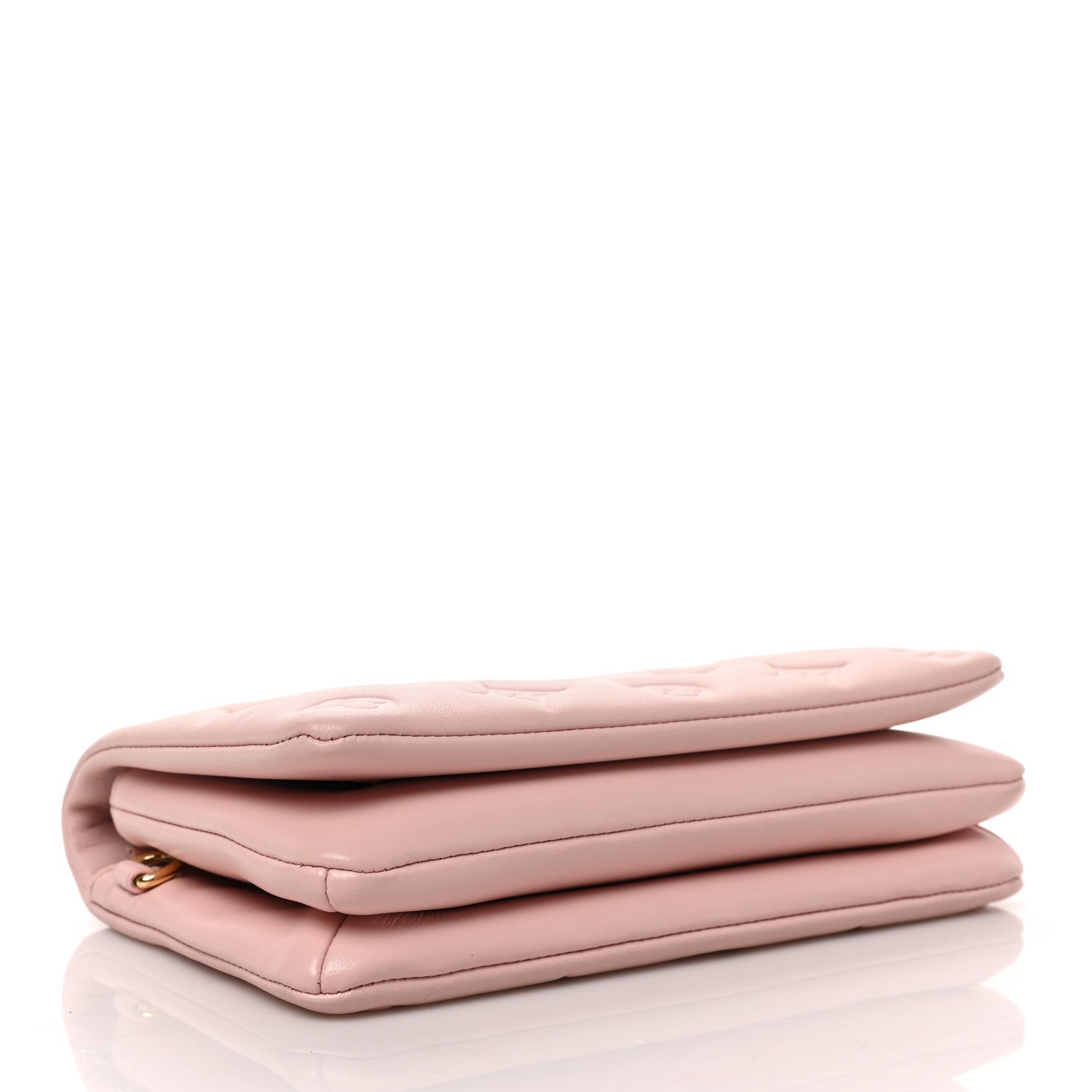 Louis Vuitton Lambskin Embossed Monogram Pochette Coussin Rose 3 of 7