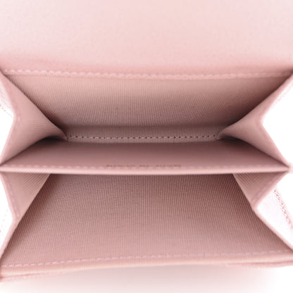 Chanel Caviar Quilted Studded CC Flap Card Holder Light Pink 5 of 9