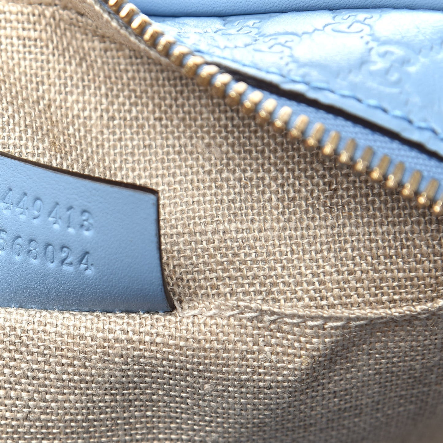Microguccissima Mini Bree Messenger Bag Mineral Blue