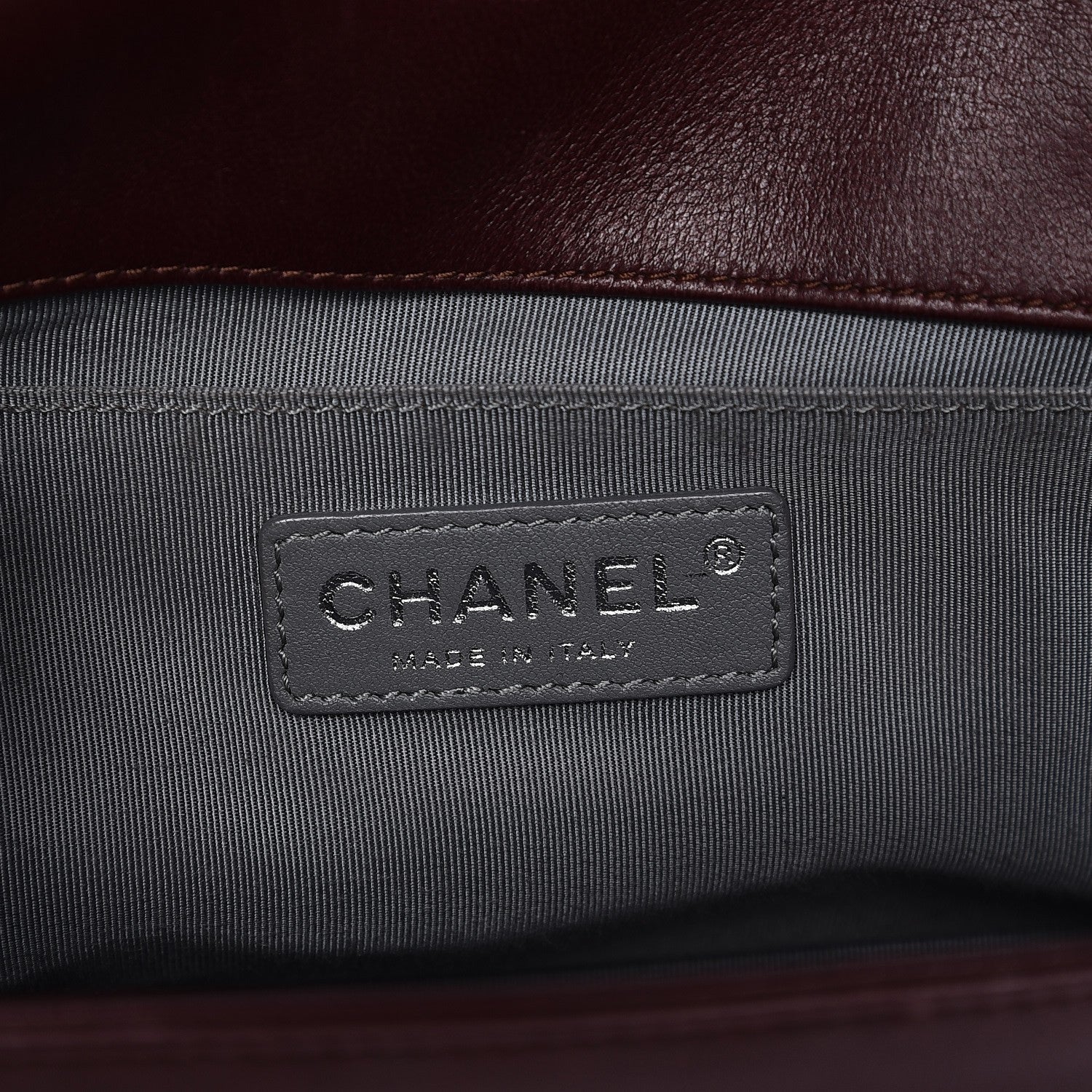 Chanel Calfskin Quilted Medium Boy Flap Burgundy 6 of 14