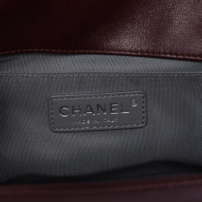 Chanel Calfskin Quilted Medium Boy Flap Burgundy 6 of 14