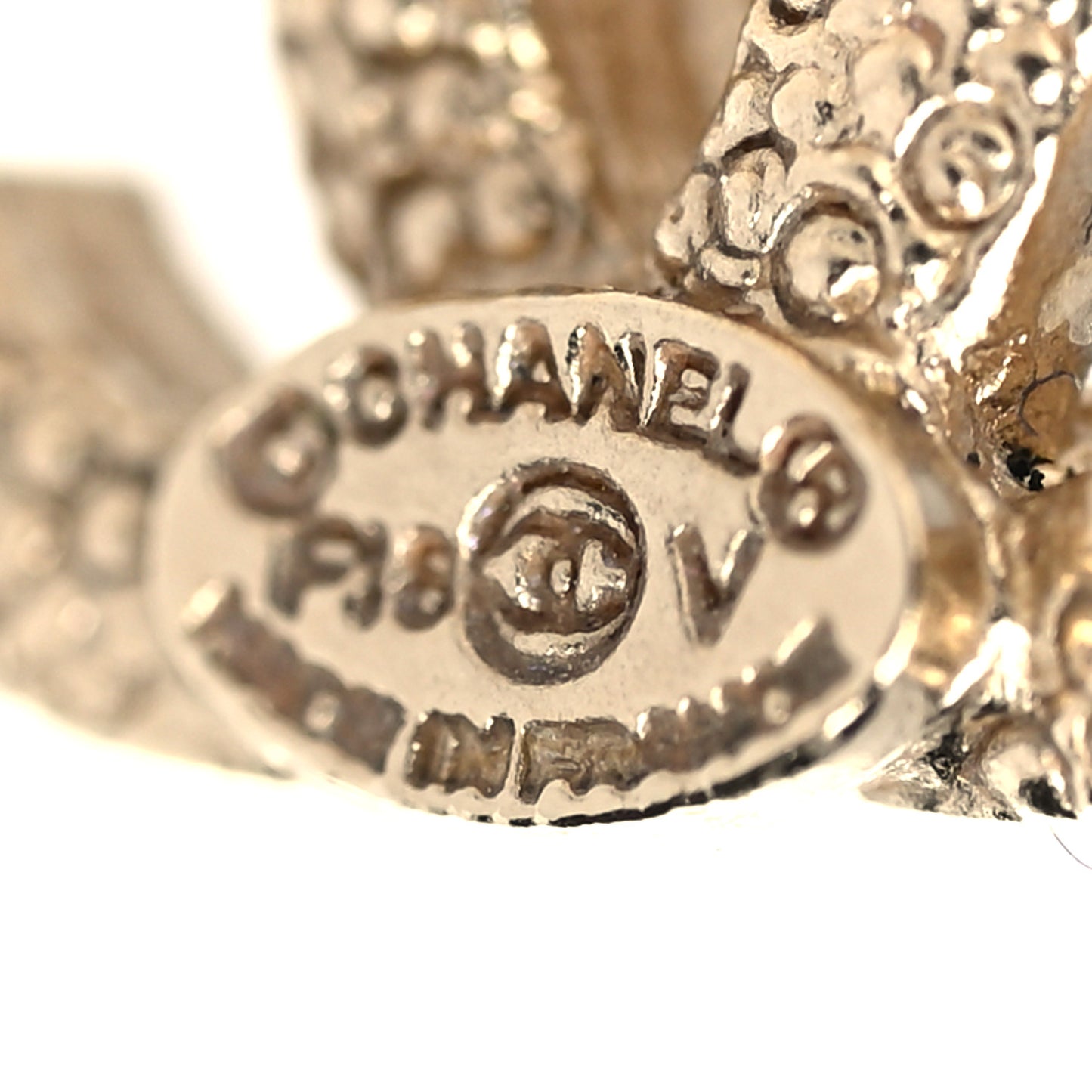 Crystal CC Earrings Gold