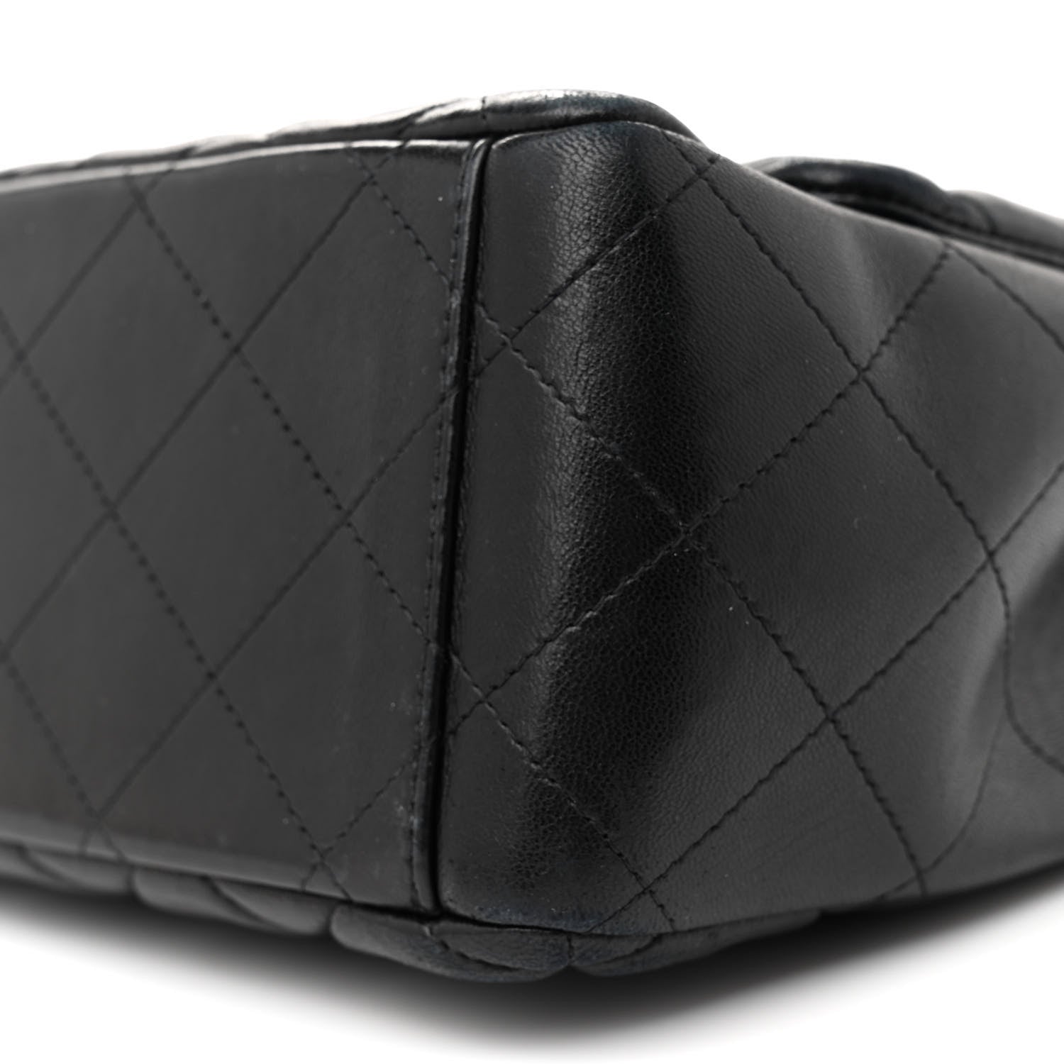 Chanel Lambskin Quilted Maxi Single Flap Black 10 of 12