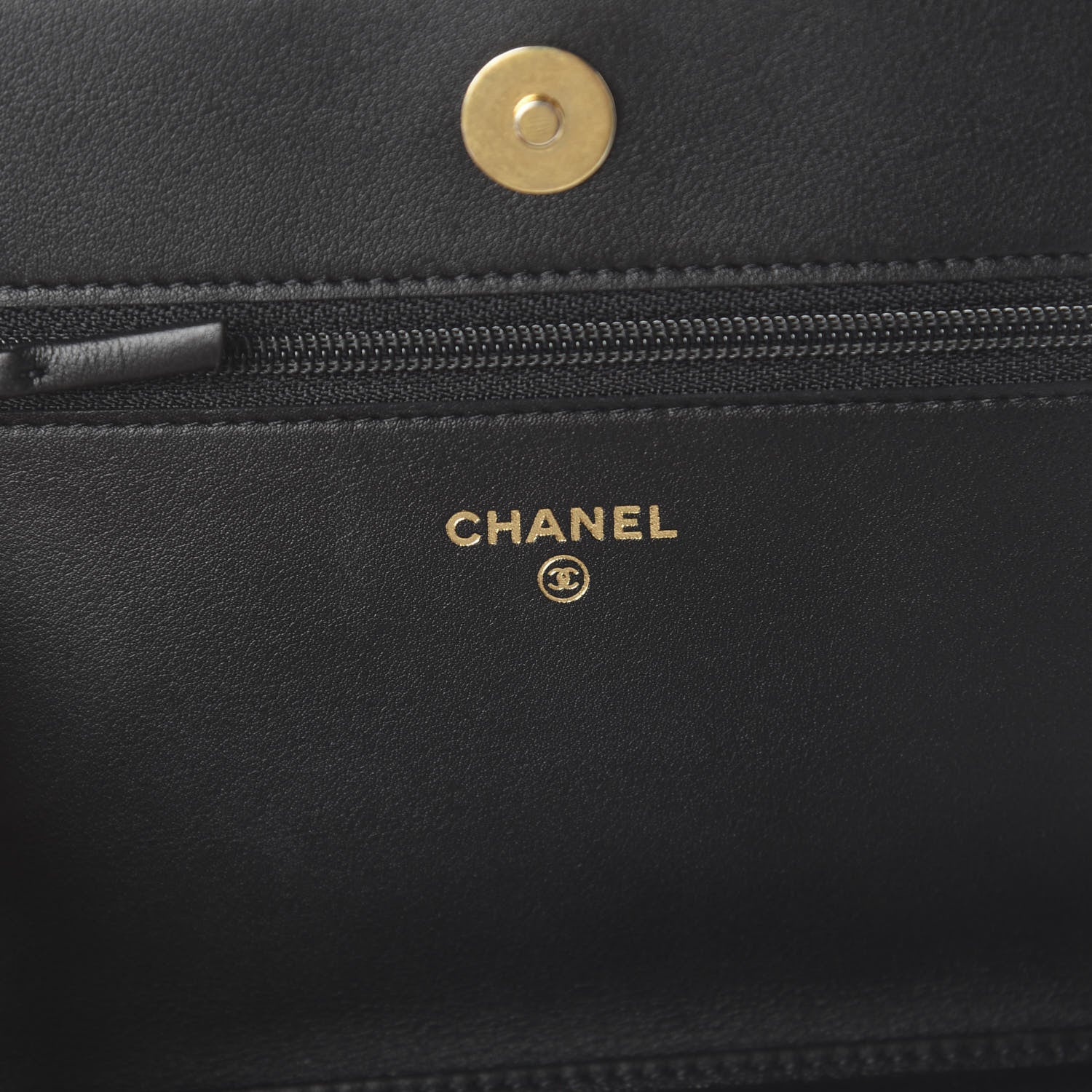 Chanel Caviar Quilted Boy Wallet On Chain WOC Black 8 of 11