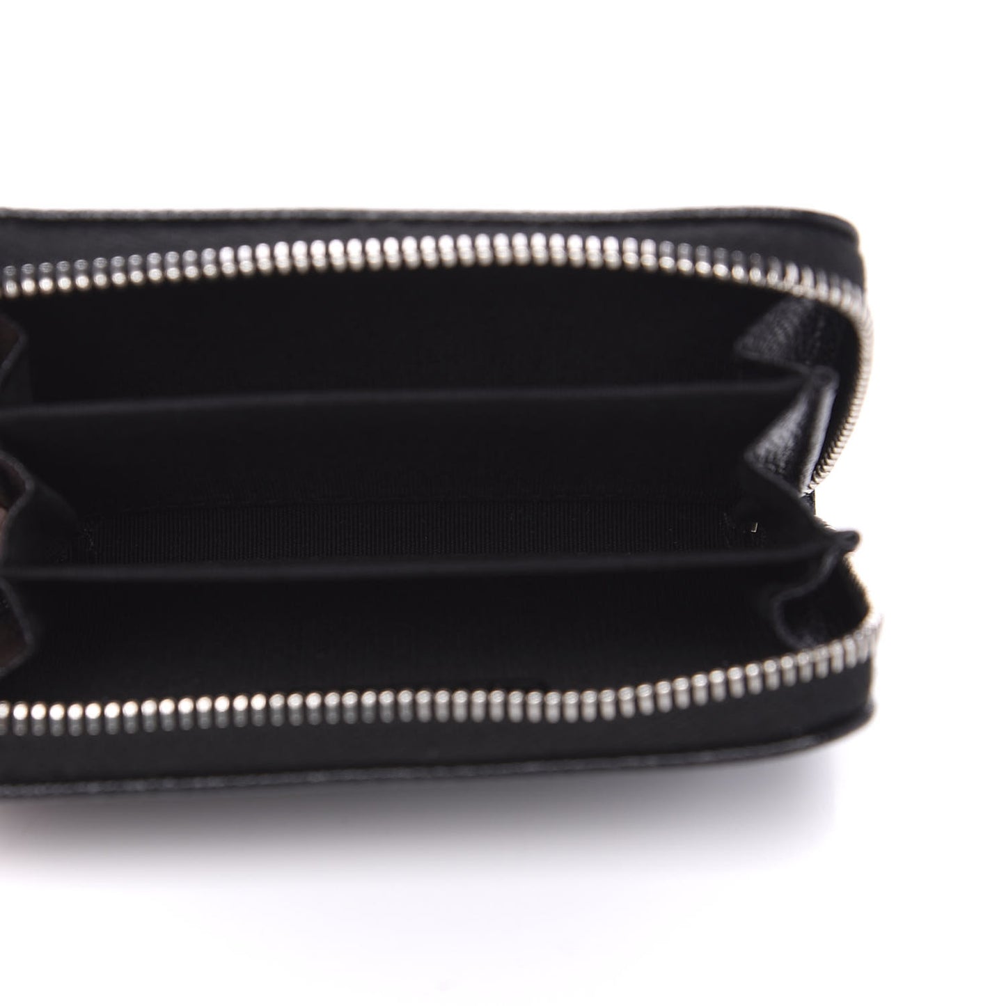 Caviar CC Small Zip Around Coin Purse Black Blue Green