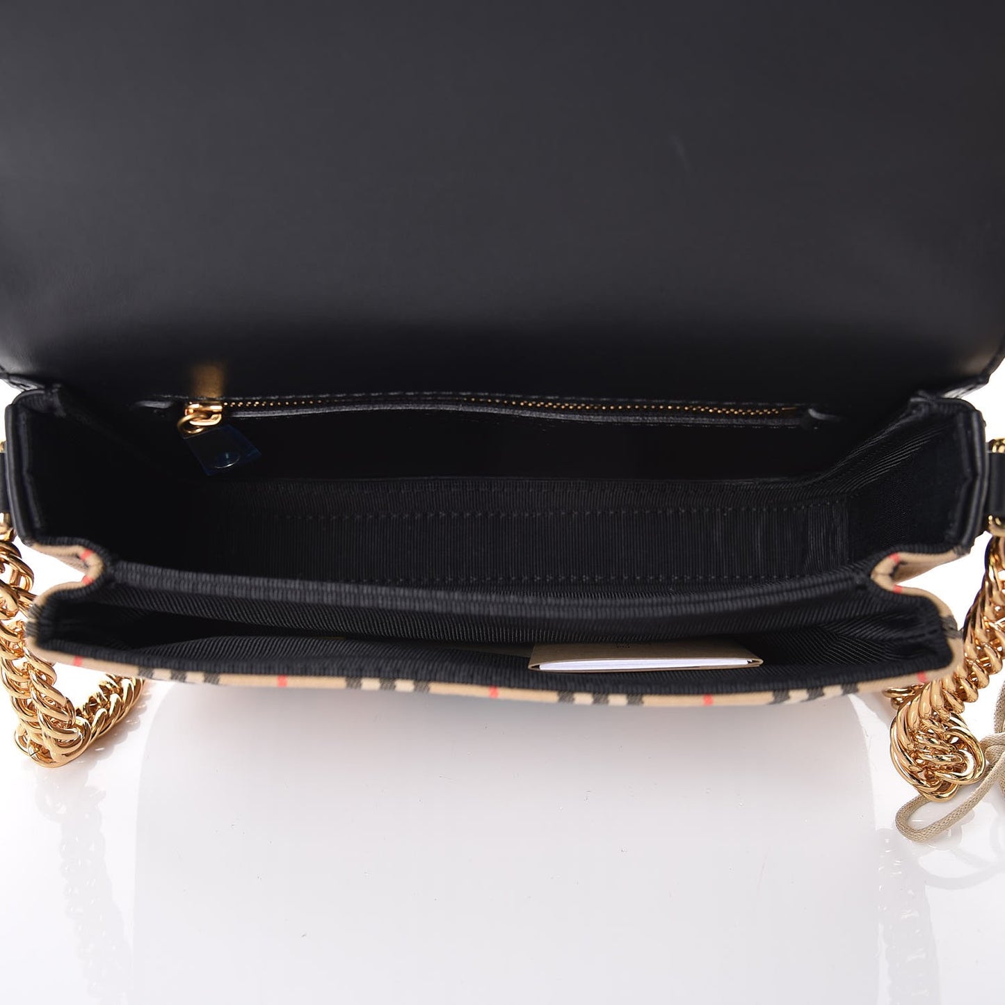 Smooth Calfskin 1983 Knight Check Link Shoulder Bag Black