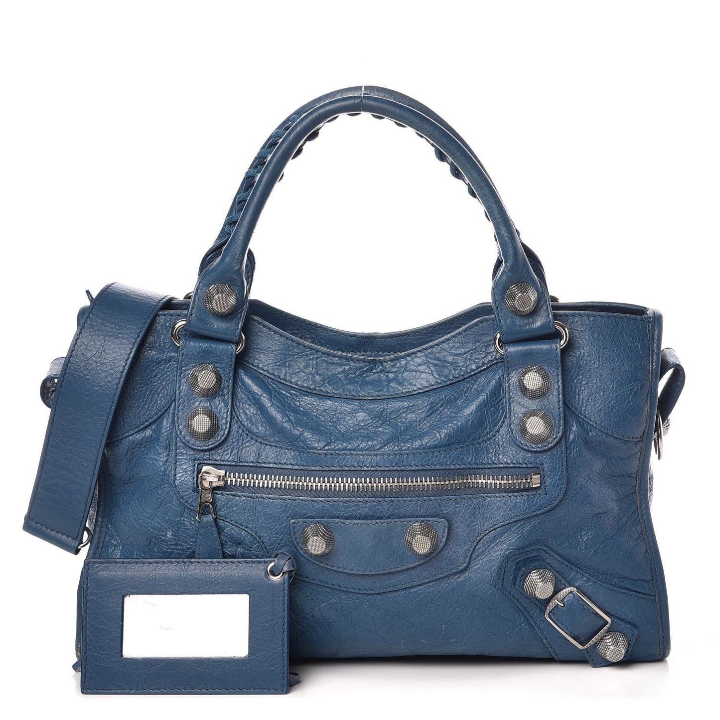 Agneau Giant 21 Silver Hardware City Bleu