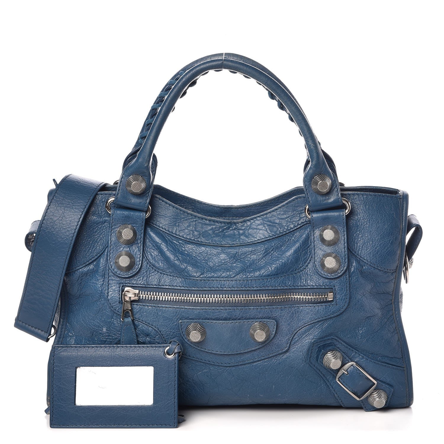 Balenciaga Agneau Giant 21 Silver Hardware City Bleu 1 of 17