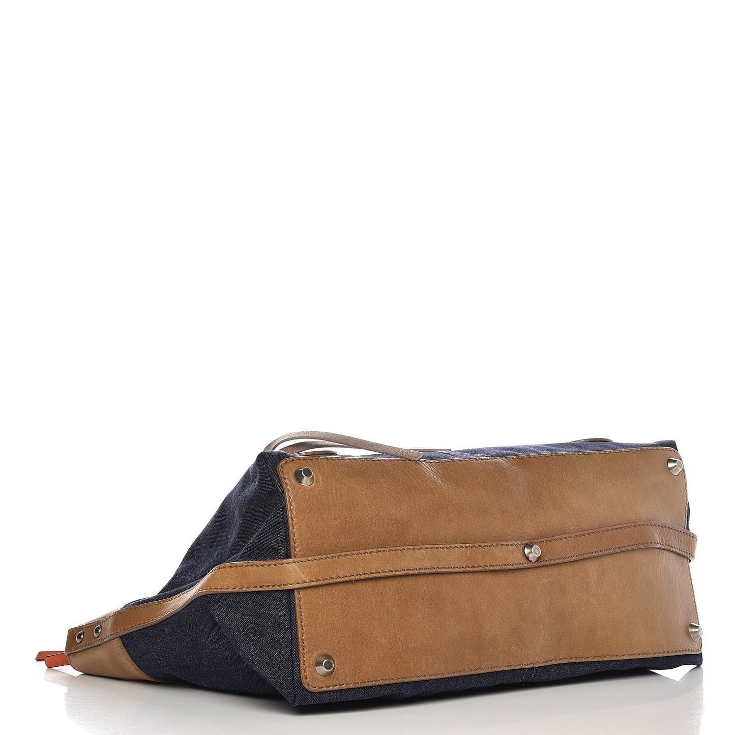 Denim Calfskin Tote Blue