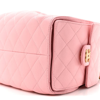 Chanel Caviar Quilted Small Chanel 25 Handbag Light Pink 9 of 10