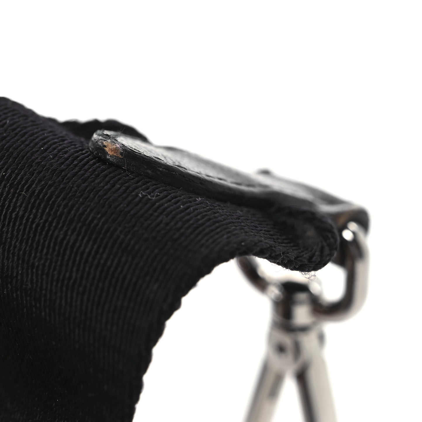 Re-Nylon Triangle Padded Patchwork Shoulder Bag Black