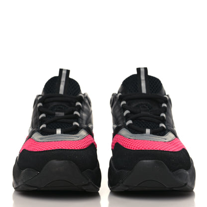 Christian Dior Technical Mesh Calfskin Womens B22 Sneakers 40 Black Pink 2 of 8