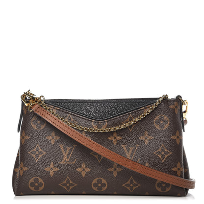 Louis Vuitton Monogram Pallas Clutch Black 1 of 7