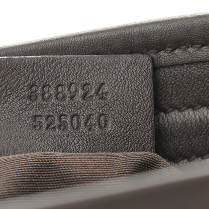 Gucci GG Plus Monogram Medium Flat Messenger Bag Dark Brown 6 of 9