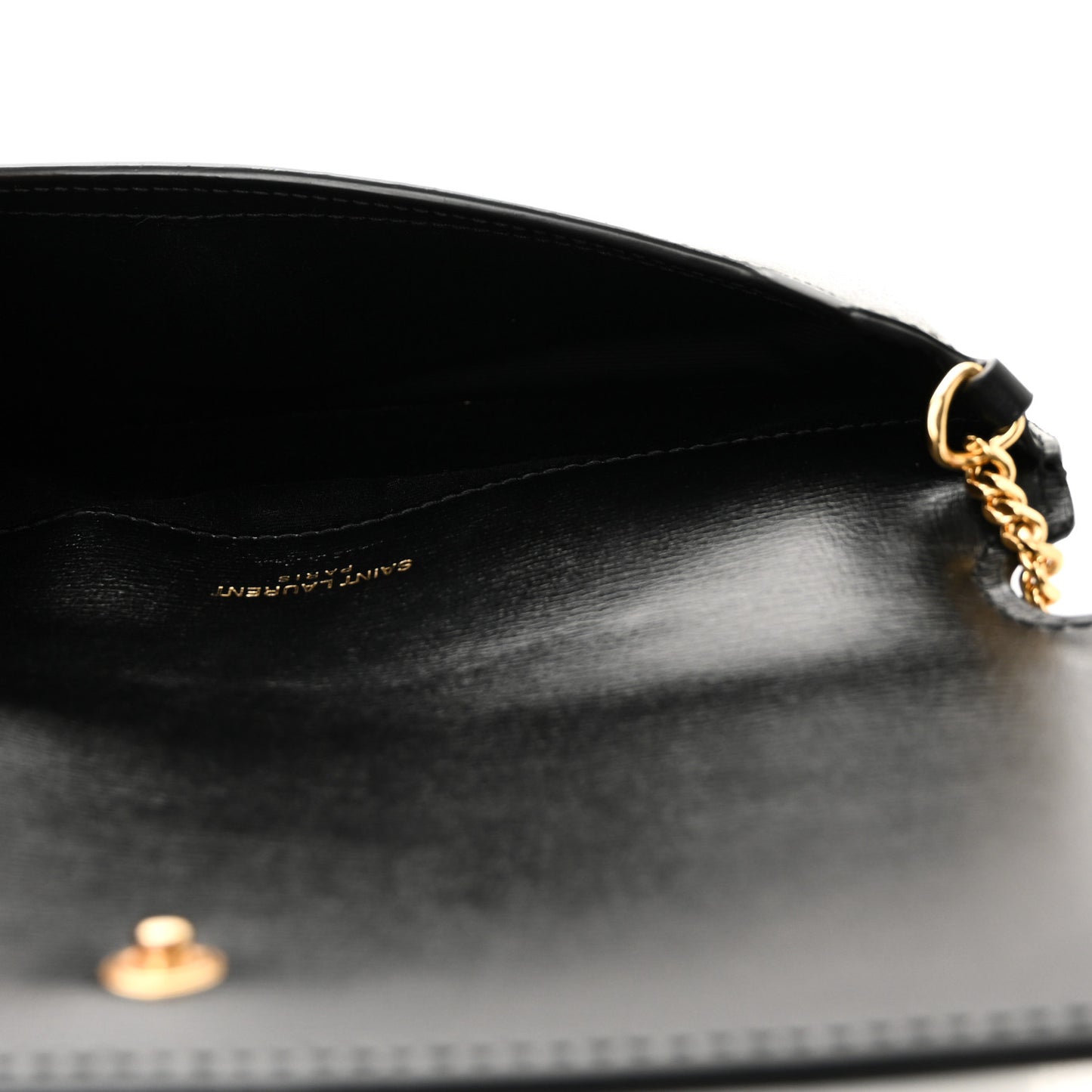 Smooth Calfskin Monogram Phone Holder Crossbody Black