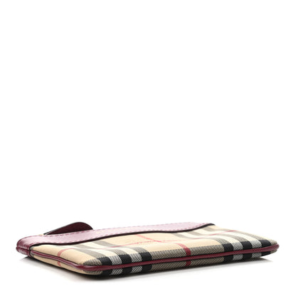 Burberry Haymarket Check Zip Pouch Red 2 of 4