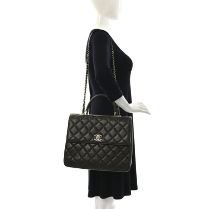 Chanel Lambskin Quilted Large Trendy CC Dual Handle Flap Bag Khaki 2 of 11