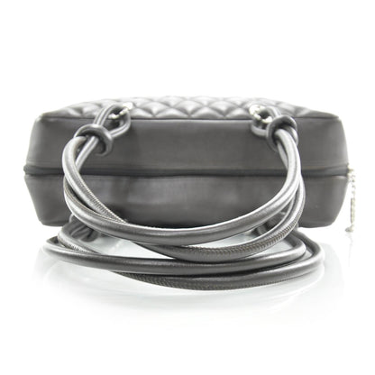 Chanel Calfskin Quilted Large Cambon Bowler Dark Brown 6 of 10