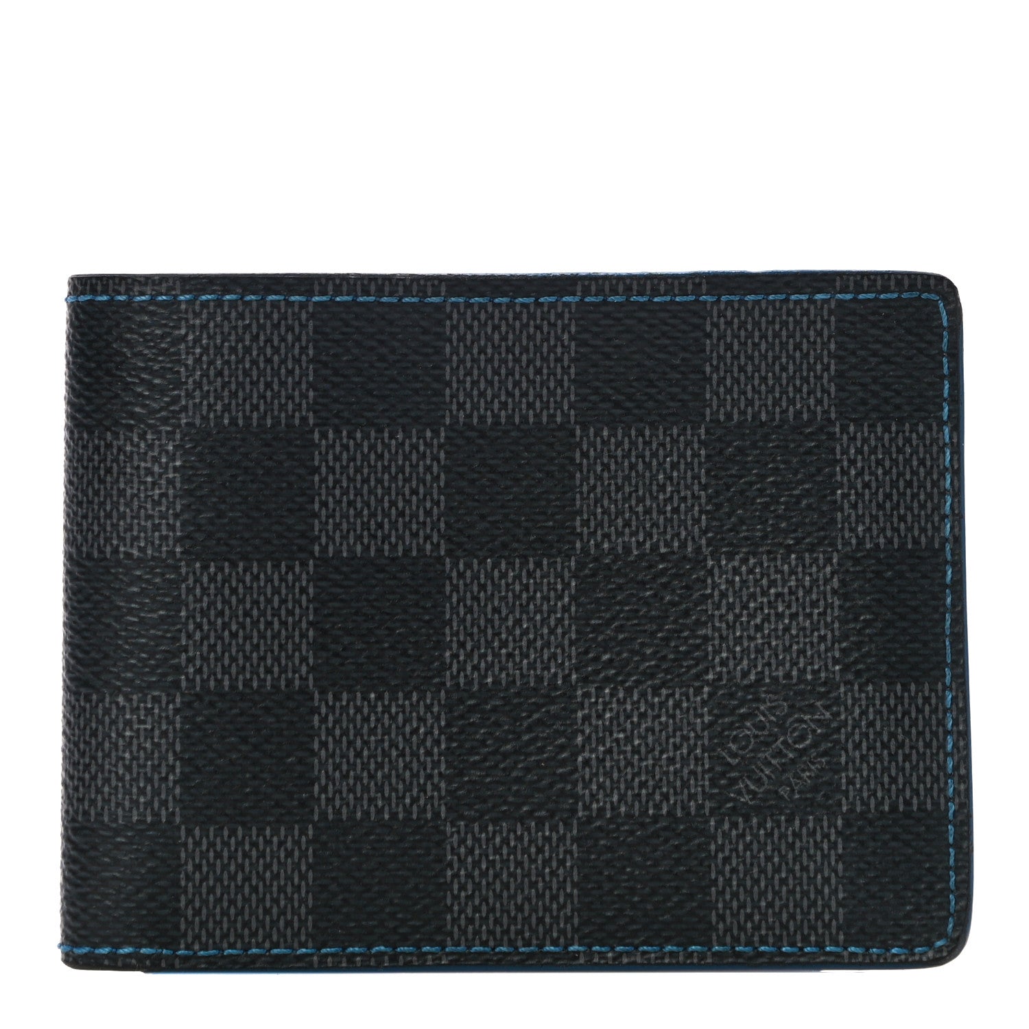 Louis Vuitton Damier Graphite Slender Wallet Blue 1 of 10