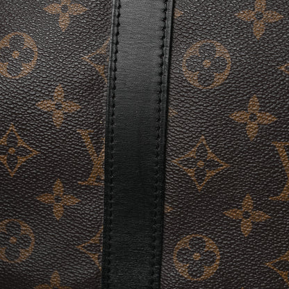 Louis Vuitton Monogram Macassar Keepall Bandouliere 55 20 of 22