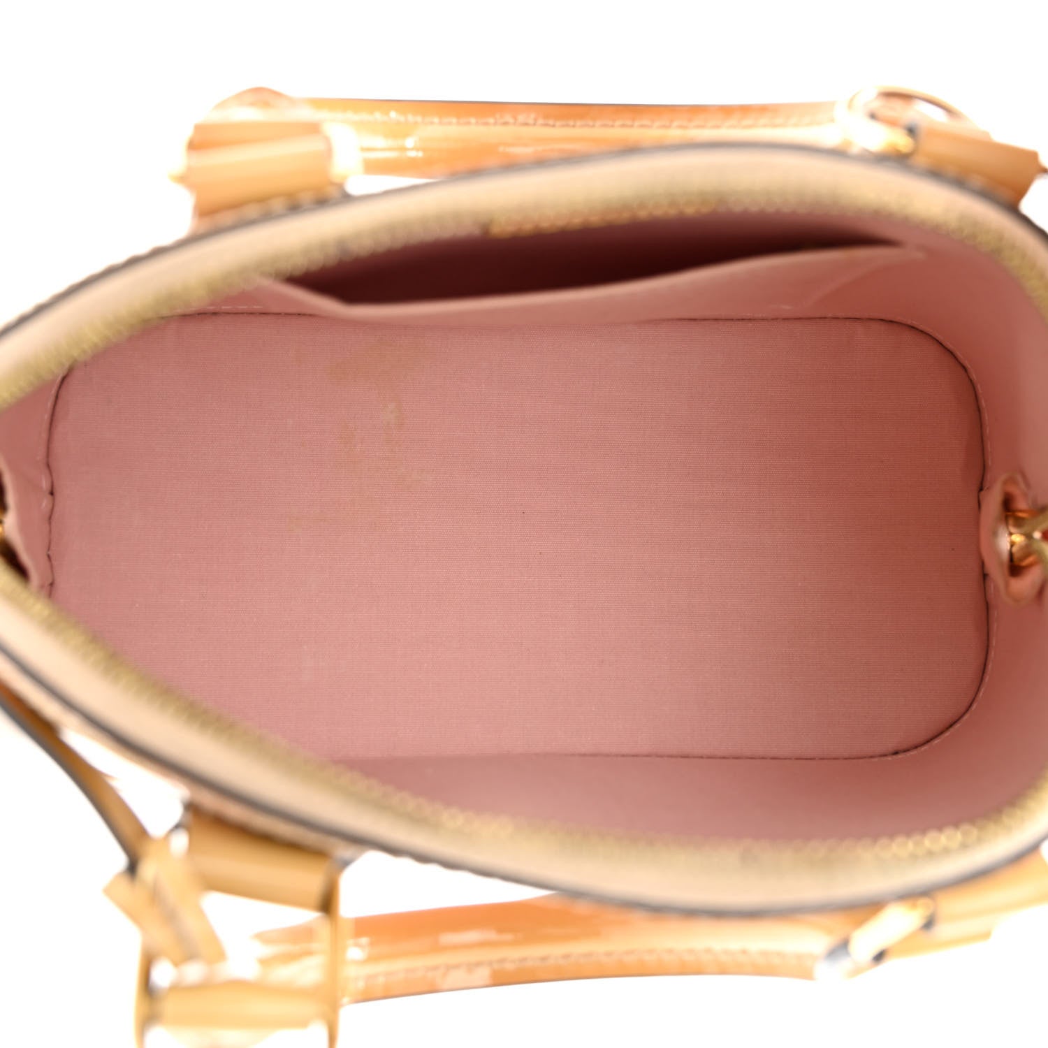 Louis Vuitton Vernis Rayures Alma BB Dune 5 of 15