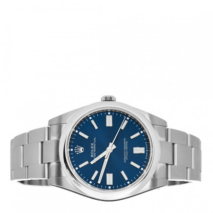 Rolex Stainless Steel 41mm Oyster Perpetual Watch Bright Blue 124300 2 of 5