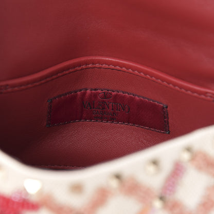 Valentino Garavani Canvas Beaded Small Rockstud Spike Shoulder Bag Multicolor 6 of 11