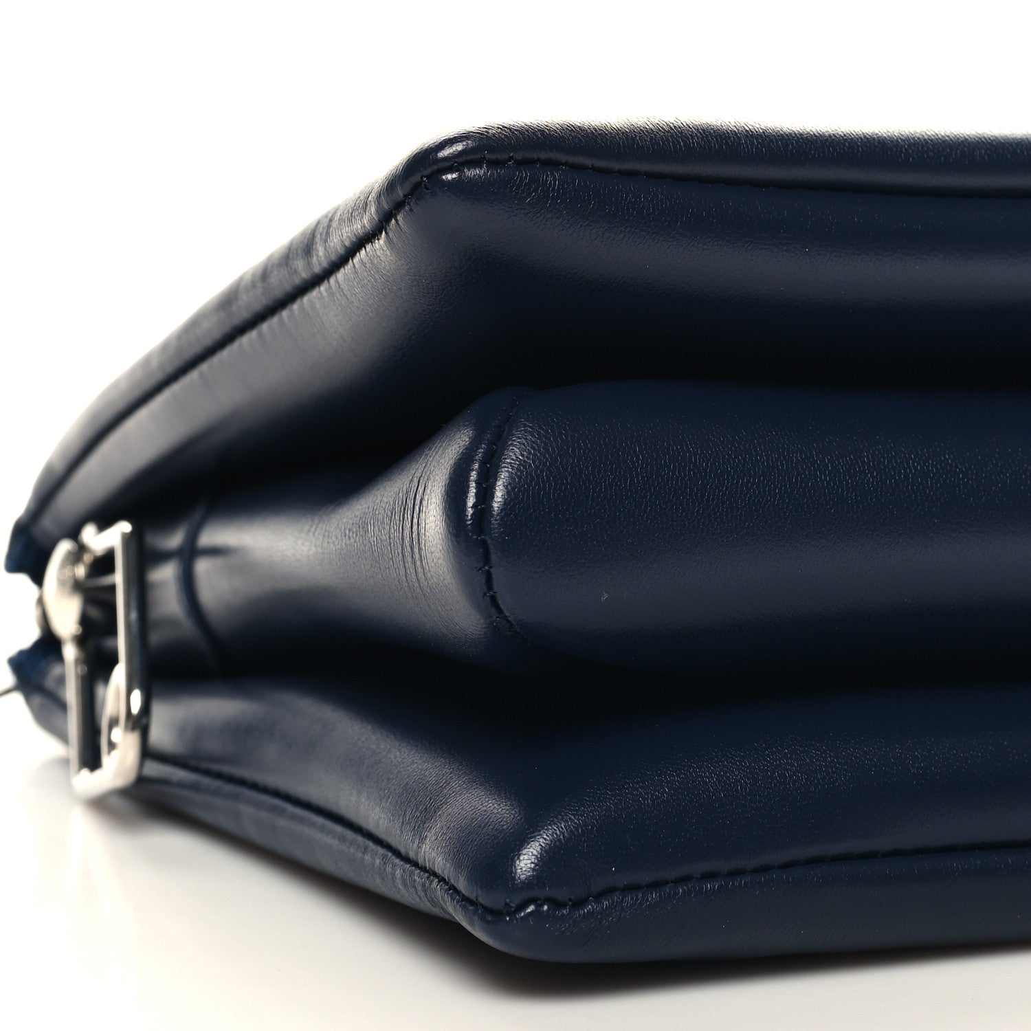 Louis Vuitton Lambskin Embossed Monogram Coussin PM Navy 10 of 14