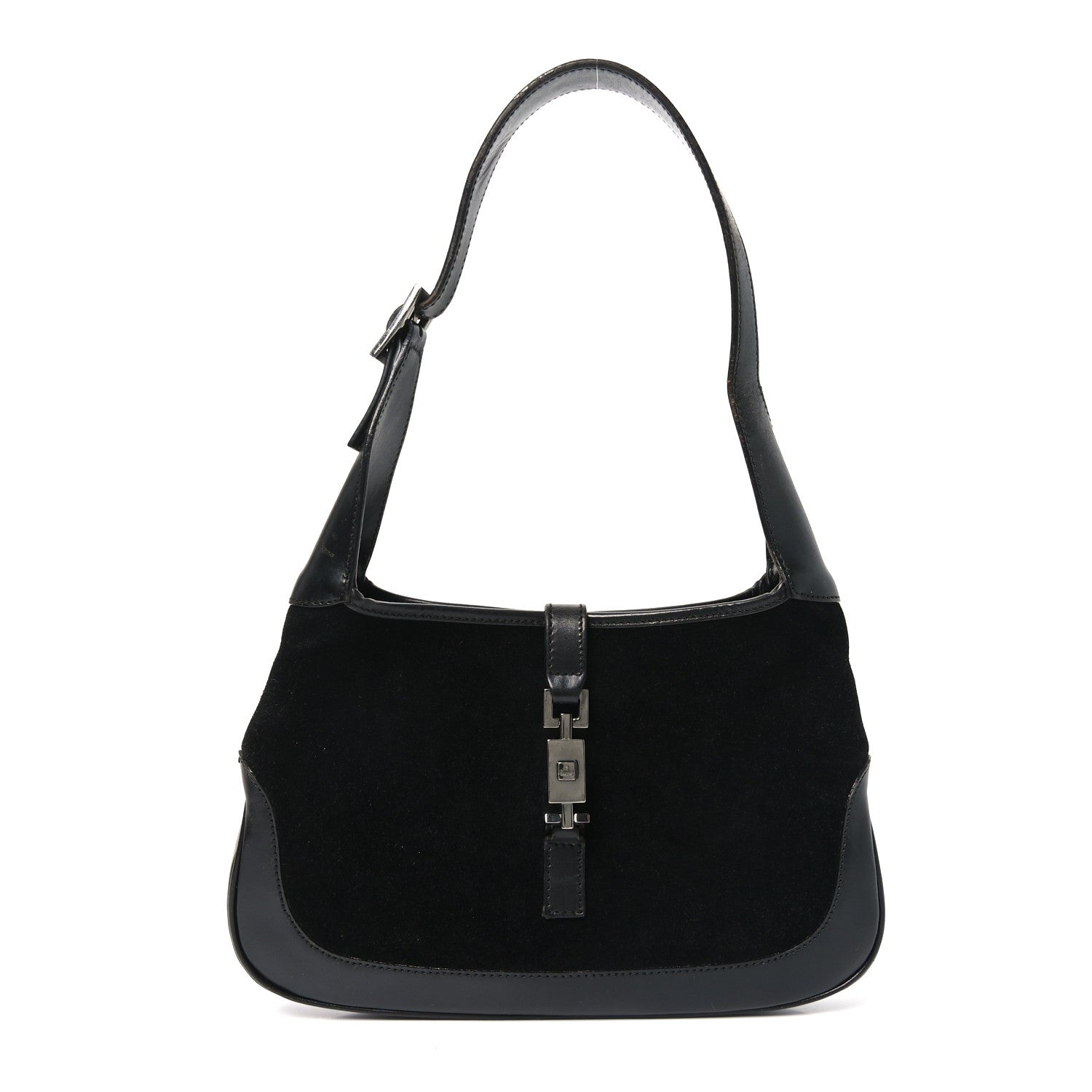 Gucci Suede Small Jackie O Hobo Black 1 of 10