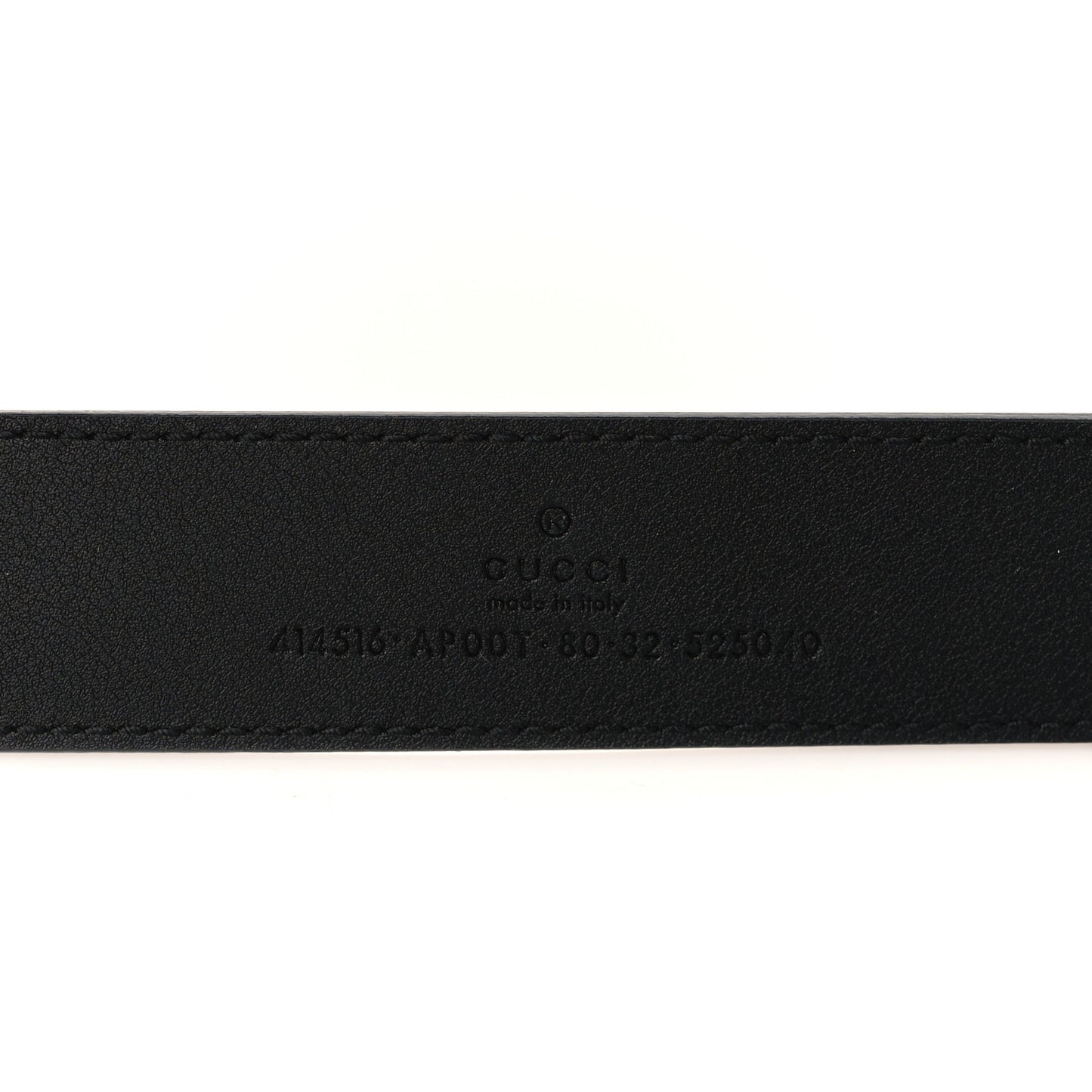 Calfskin Double G 30mm Belt 80 32 Black