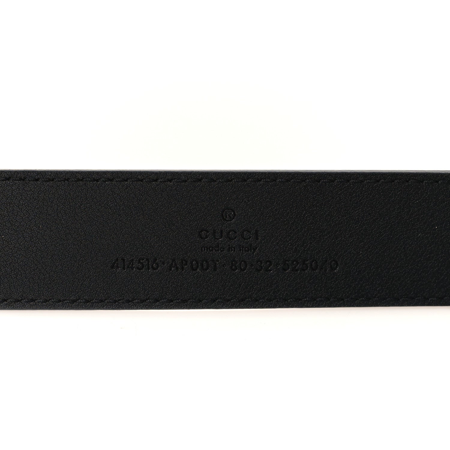Gucci Calfskin Double G 30mm Belt 80 32 Black 4 of 5