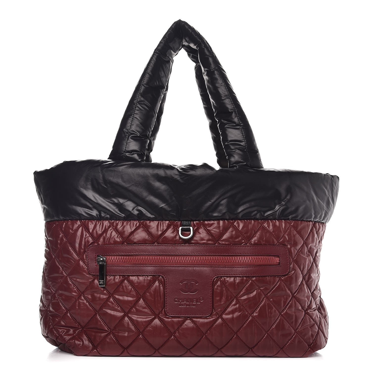 Chanel Nylon Quilted Medium Coco Cocoon Reversible Tote Black 3 of 9