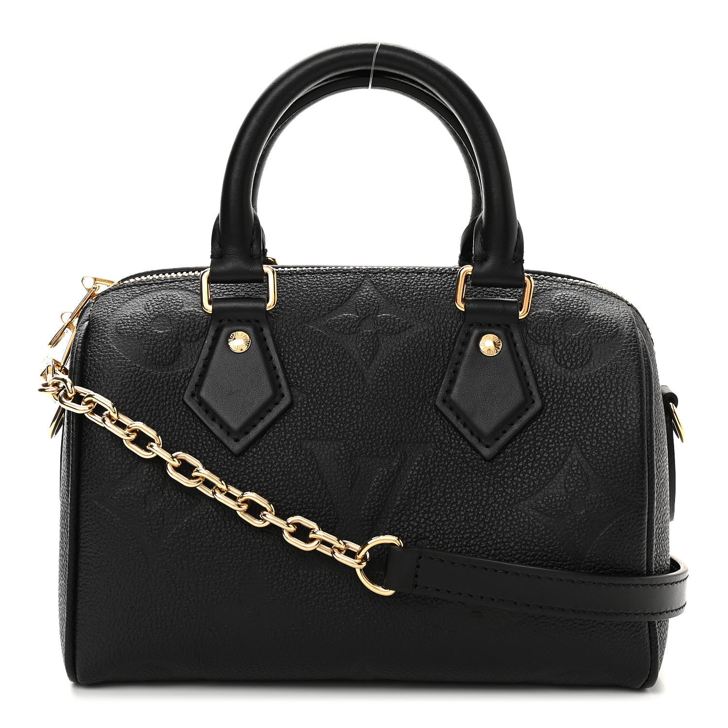 Louis Vuitton Empreinte Monogram Giant Speedy Bandouliere 20 Black 1 of 10