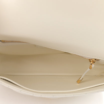 Christian Dior Lambskin Cannage Small Caro Bag Ivory 5 of 10