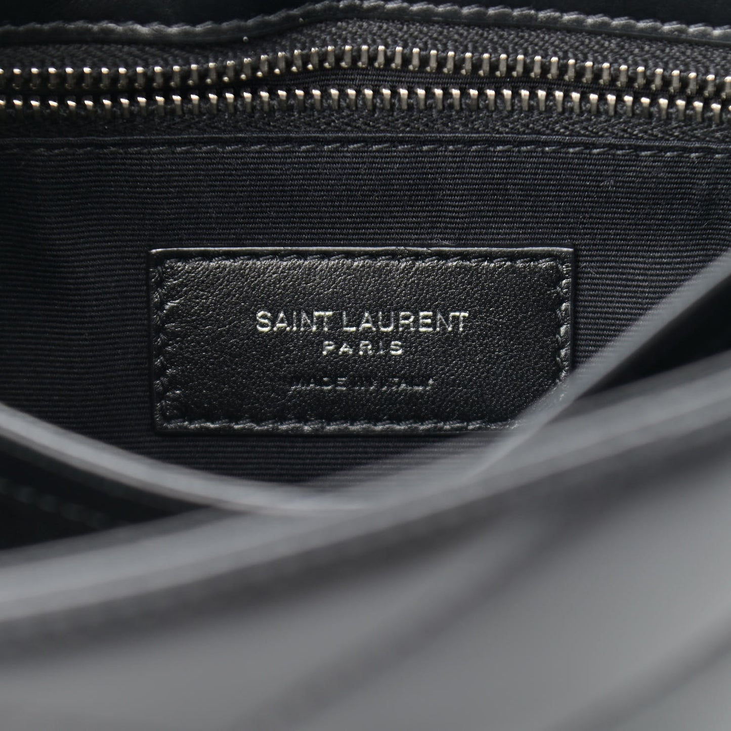 Calfskin Y Quilted Monogram Toy Loulou Crossbody Bag Black