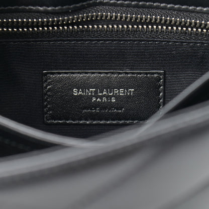 Saint Laurent Calfskin Y Quilted Monogram Toy Loulou Crossbody Bag Black 6 of 14