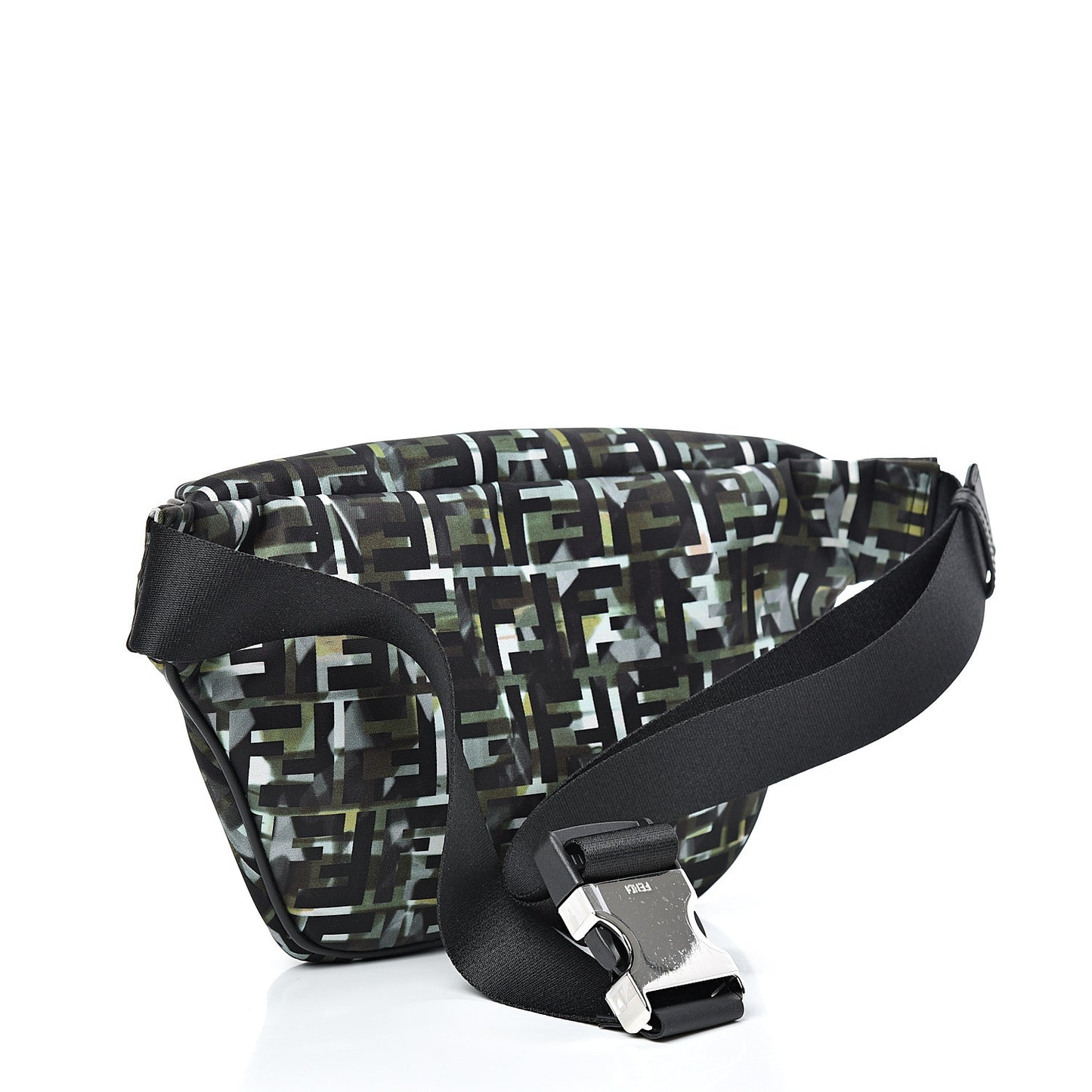 Nylon CamouFF Belt Bag Black Multicolor