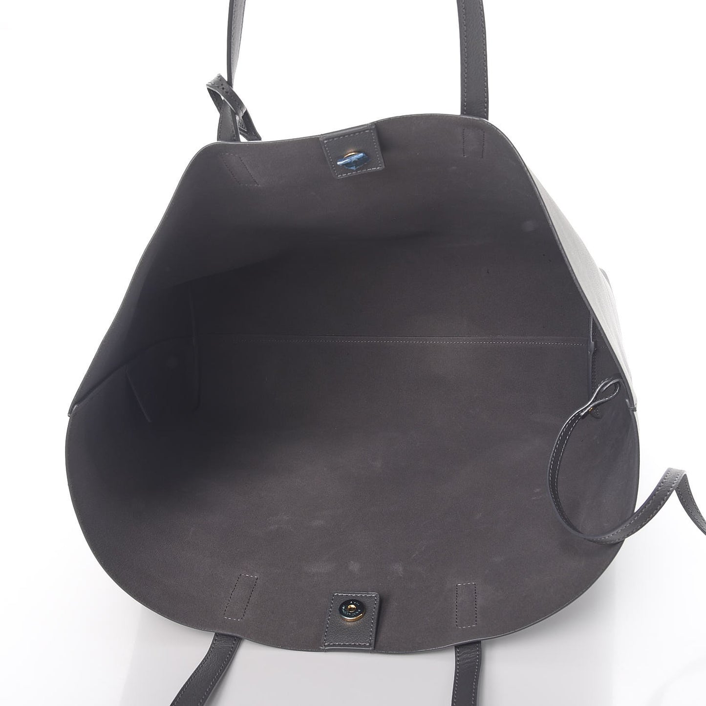Calfskin Large Shopping Tote Dark Grey